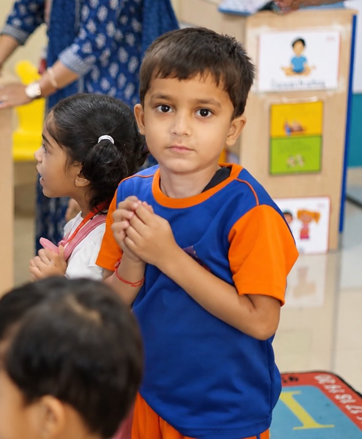 Senior students on the grounds, Birla Open Minds International School, Bhopal