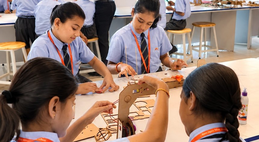 Science done with the hands before it is done on paper at Birla Open Minds International School, Bhopal